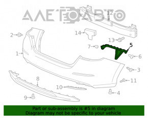 Suportul pentru bara spate dreapta Honda Insight 19-22, nou, original