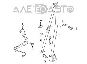 Centura de siguranta sofer BMW X3 G01 18-21 negru nou original