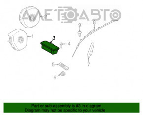 Airbagul de pasager din bordul BMW X3 G01 18-21