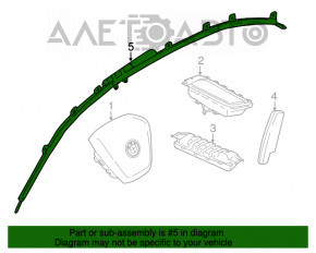 Подушка безопасности airbag боковая шторка правая BMW 7 G12 16-22