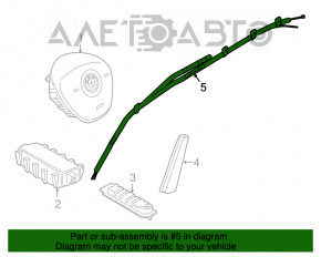 Perna de aerbag laterală stânga pentru BMW X1 F48 16-22