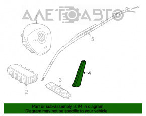 Airbagul de siguranță pentru scaunul din stânga al BMW X1 F48 16-22