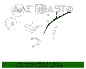 Perna de siguranță airbag, cortina laterală stânga BMW X3 G01 18-21