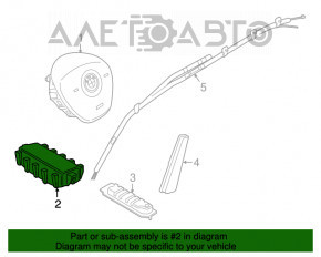 Airbag-ul pasagerului din bordul BMW X1 F48 16-22