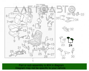 Capacul suportului scaunului șoferului din spate, stânga, pentru Lexus GS300 GS350 GS430 GS450h 06-11