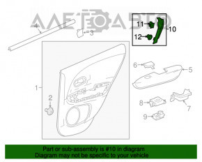 Накладка двери внутр задняя правая Honda HR-V 16-22