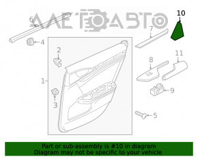 Capac usa interioara spate dreapta Honda Civic X FC 16-21 4d