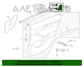 Capac usa interioara spate dreapta Honda Accord 18-22