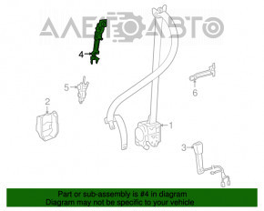 Regulatorul de poziție a centurii de siguranță stânga pentru Lexus LS460 LS600h 07-12.