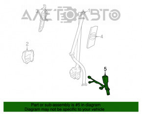 Tensor curelei din față stânga Lexus RX350 RX450h 10-15