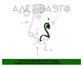 Centura de siguranță centrală spate pentru Lexus RX300 RX330 RX350 RX400h 04-09 gri.