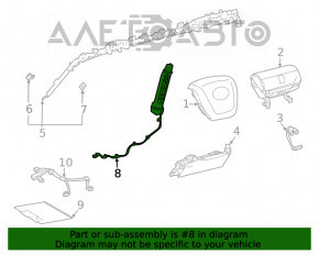 Airbagul pentru scaunul drept al Toyota Highlander 20-