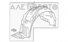 Bara de protecție față dreapta Honda Insight 19-22