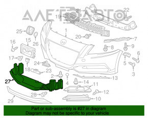 Deflector radiator inferior Honda CRZ 11-16