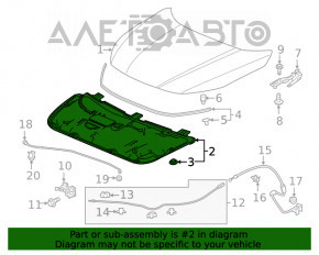 Изоляция капота Honda Insight 19-22