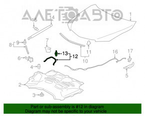 Garnitura capacului din spate Acura TLX 15-