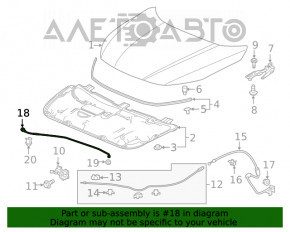 Suport de capot pentru Honda Insight 19-22