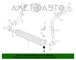 Suportul intercoolerului dreapta Honda CRV 17-22 1.5T inferior.