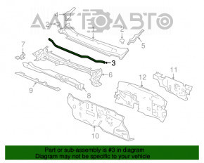 Garnitura capotei pentru admisie de aer Honda CRV 17-22