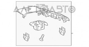 Capacul de control al geamului electric din față, stânga, pentru Toyota Highlander 20-, negru.