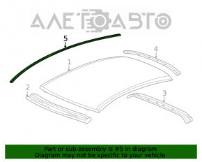 Capota stângă a acoperișului Honda Civic X FC 18-21 4d