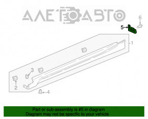 Bara de noroi spate dreapta pentru Honda Accord 18-22