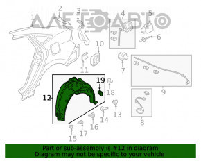 Bara spate dreapta Honda Insight 19-22