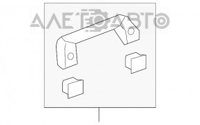 Maner plafon spate dreapta Lexus NX200t NX300 NX300h 15-21 negru