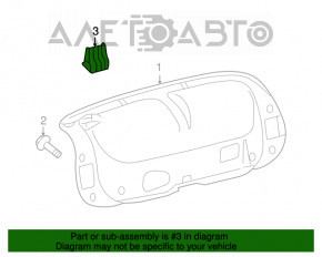 Mâner capac portbagaj Lexus GS300 GS350 GS430 GS450h 06-11 intern