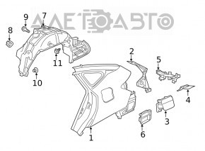 Blocare capac rezervor combustibil Honda Clarity 18-21 SUA