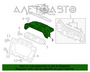 Suport pentru raftul portbagajului Honda Clarity 18-21 SUA