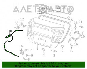 Трос открывания замка багажника Honda Clarity 18-21 usa
