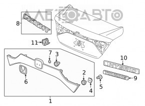 Capac portbagaj Honda Insight 19-22 cu emblema