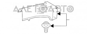 Suport portbagaj dreapta față Lexus NX200t NX300 15-21