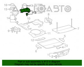 Suport portbagaj dreapta față Lexus NX200t NX300 15-21