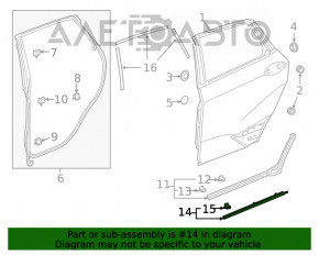 Capac usa inferioara spate dreapta pentru Honda Clarity 18-21 SUA