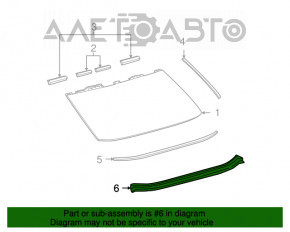 Capacul portbagajului superior pentru Lexus LS460 LS600h 07- pe caroseria nouă OEM originală