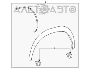 Capacul aripii din față dreapta pentru Lexus NX200t NX300 NX300h 15-21