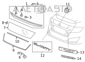 Emblema Honda pentru capacul portbagajului Honda Clarity 18-21 SUA