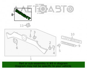 Emblema cu inscripția INSIGHT de pe capacul portbagajului Honda Insight 19-22