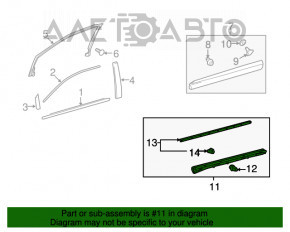 Capacul ușii inferioare interioare din față stânga pentru Lexus RX350 RX450h 10-15