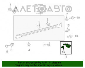 Bara de noroi spate dreapta Toyota Sienna 11-20