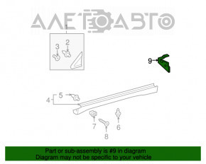 Bara de noroi spate dreapta pentru Lexus RX300 RX330 RX350 RX400h 04-09