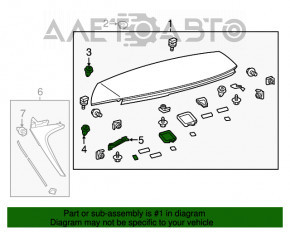 Spoiler portbagaj pentru Lexus NX200t NX300 NX300h 15-21