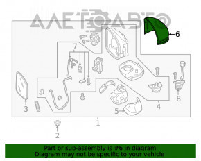 Крышка зеркала правая Honda Clarity 18-21 usa