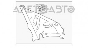 Capac oglindă laterală dreapta Honda Civic X FC 16-21 4d cu difuzor