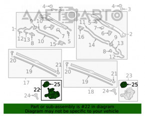 Matura trapezoidală cu motor pentru Honda Clarity 18-21 SUA.