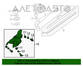 Matura trapezoidală cu motor spate Honda CRZ 11-16