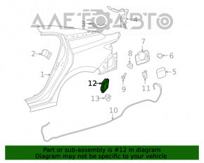 Placa de ventilație stânga Nissan Sentra 20-