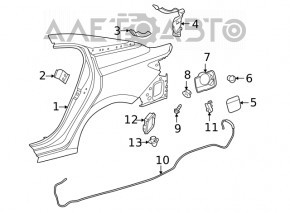 Placa de ventilație stânga Nissan Sentra 20-